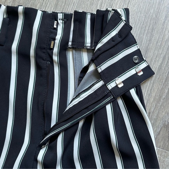 H&M striped High Rise business pants Size 2 - Picture 4 of 5